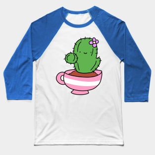 Teacup Cactus Baseball T-Shirt